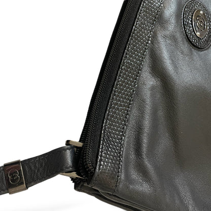 Gucci Black Leather & Python Trim Vintage Clutch - photo 8 of 14