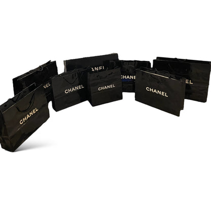 9 Authentic Large Chanel Shopping Bag Lot with Box Bag & Camilla Flower - photo 11 of 13