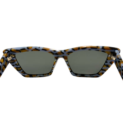 Saint Laurent Violet/Grey Cat Eye-Frame Acetate Sunglasses - photo 4 of 11