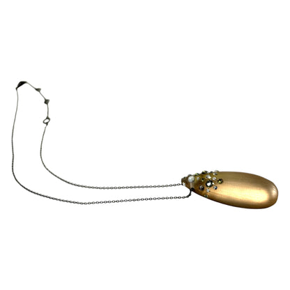 Alexis Bittar Crystal Encrusted Lucite Pendant Necklace - photo 4 of 4