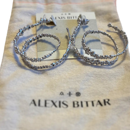 Alexis Bittar Crystal Punk Royale Orbiting Hoop Earrings - photo 8 of 13