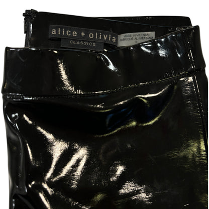 Alice + Olivia Classics Black Latex Pants - photo 4 of 6