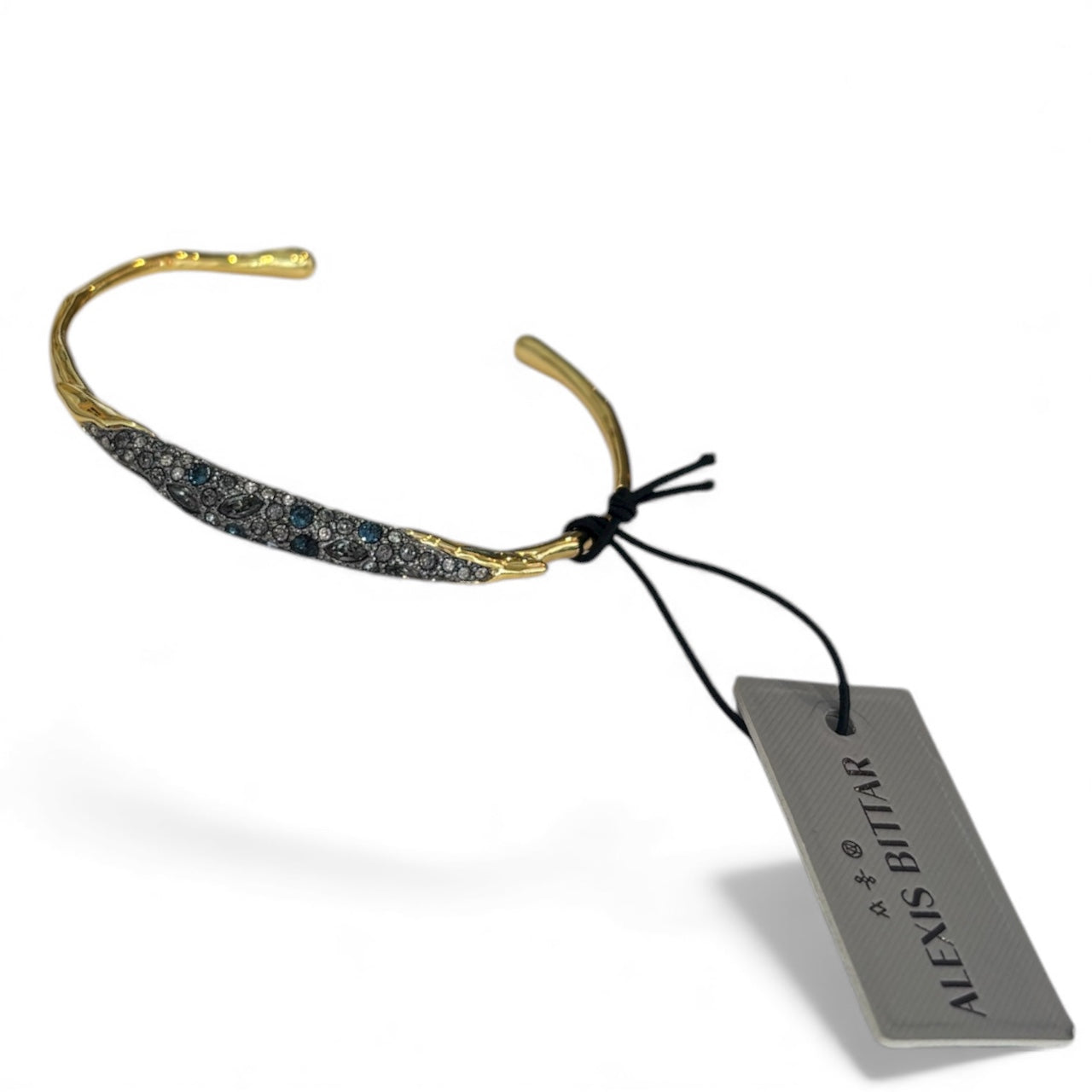 Alexis Bittar Solanales Crystal Thin Cuff Bracelet