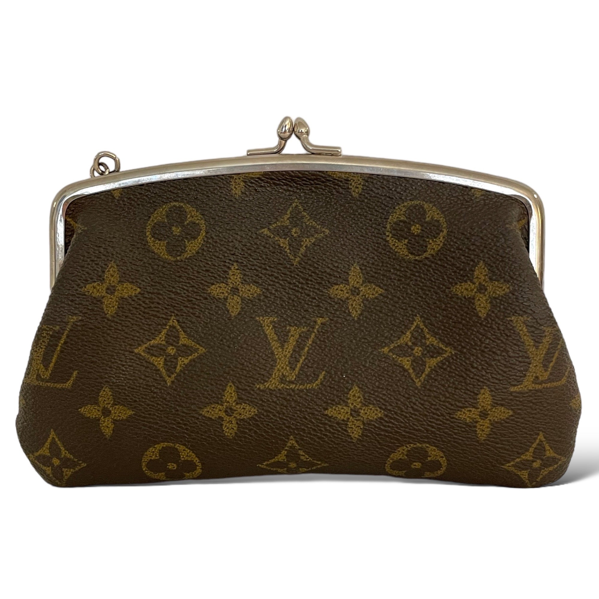 Louis Vuitton Ultra Rare Vintage Monogram French Twist Marais Kisslock Pouch