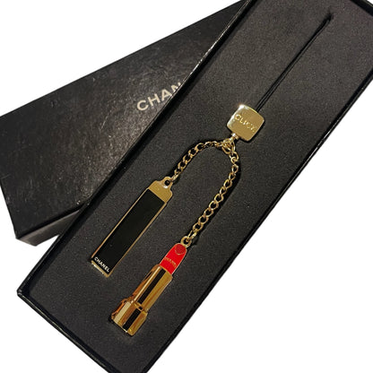 Chanel Authentic Lipstick/Makeup Charms on Gold-Tone Chain - photo 3 of 5
