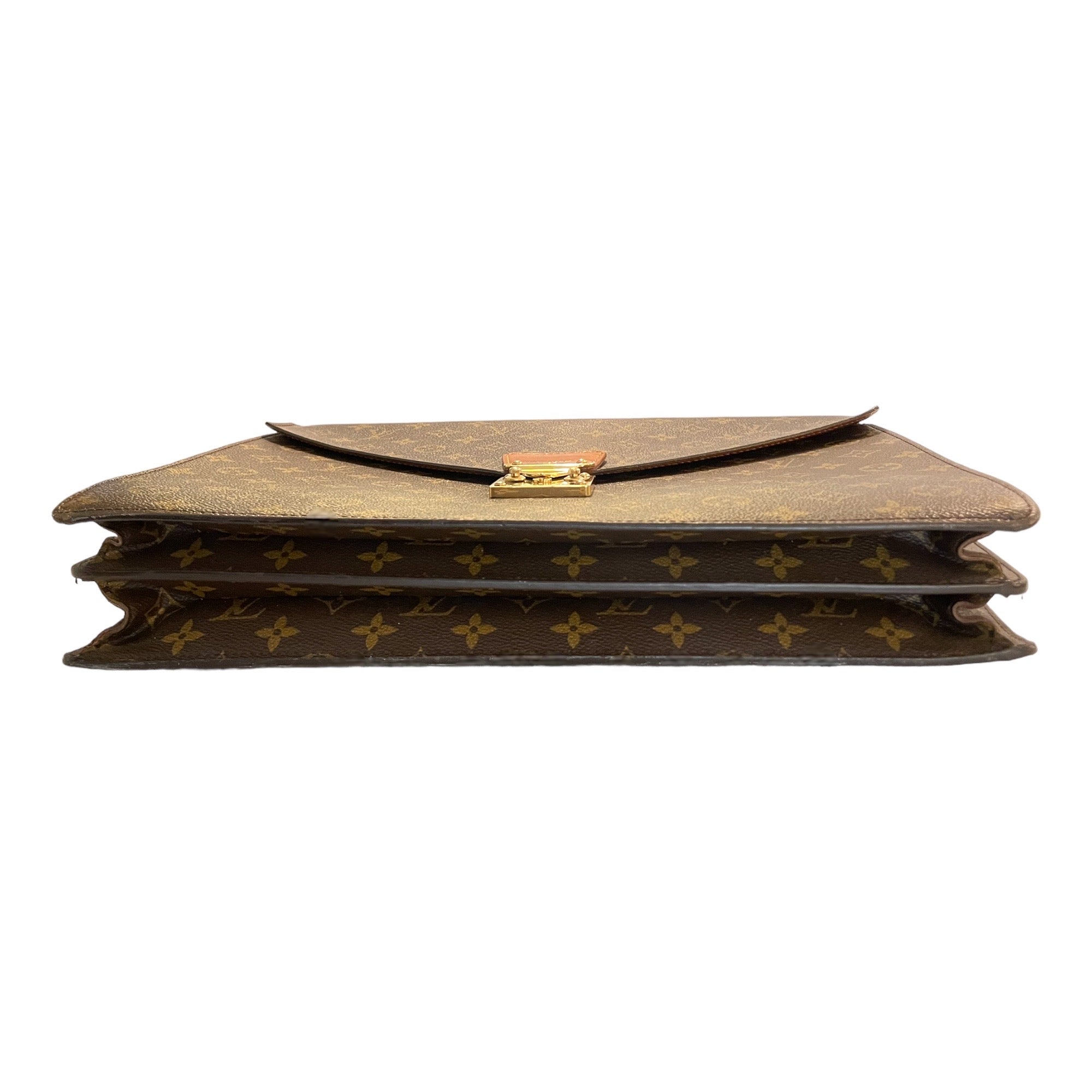 LOUIS VUITTON Monogram Serviette Conseiller Briefcase with LV Monogram Strap