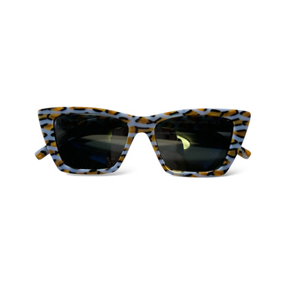 Saint Laurent Violet/Grey Cat Eye-Frame Acetate Sunglasses - photo 2 of 11
