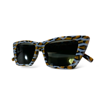 Saint Laurent Violet/Grey Cat Eye-Frame Acetate Sunglasses - photo 3 of 11