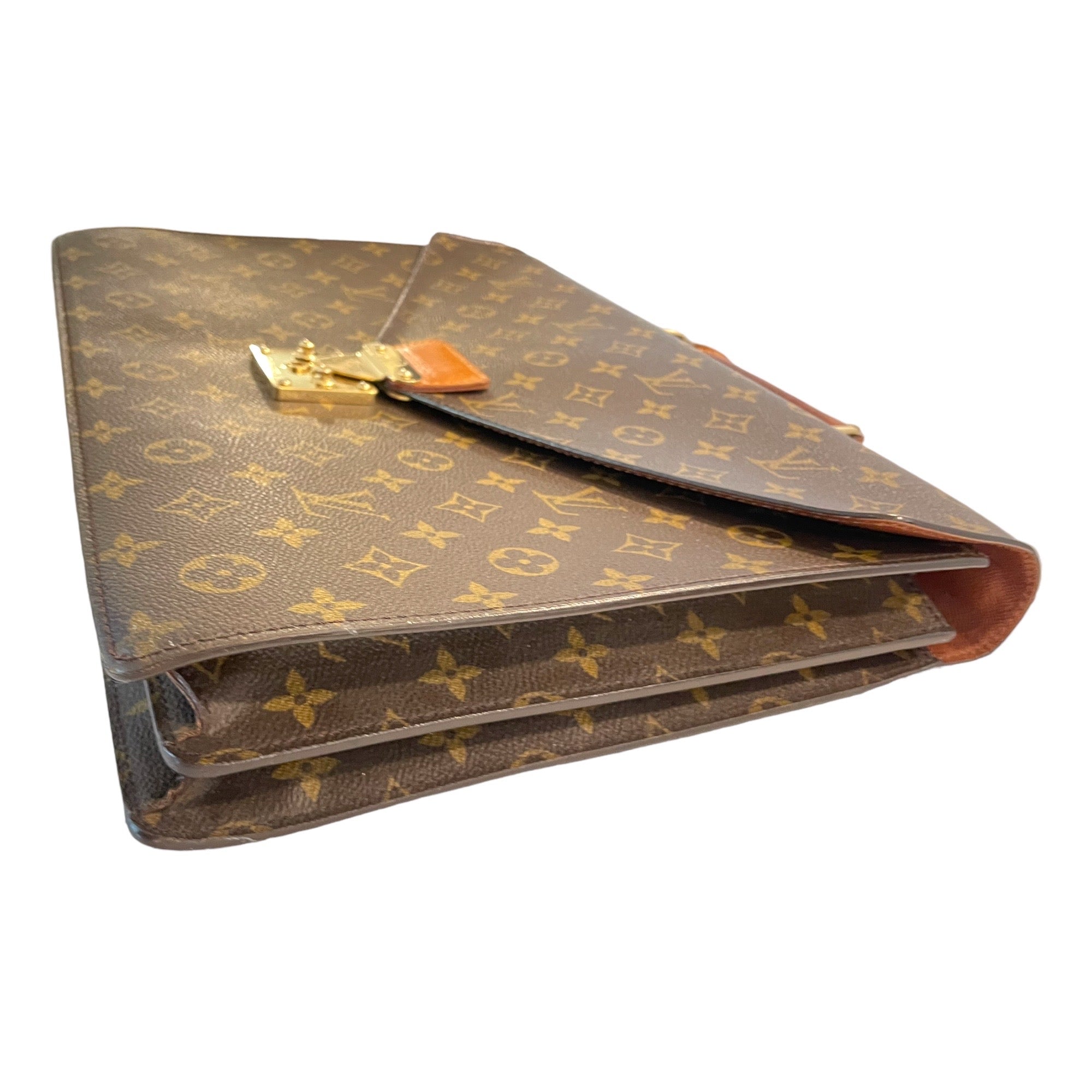 LOUIS VUITTON Monogram Serviette Conseiller Briefcase with LV Monogram Strap