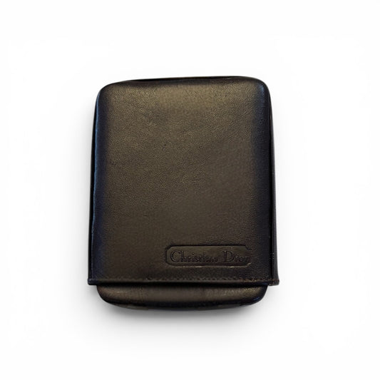 Rare Two Piece Dior Spain Vintage Brown Leather Cigarette Case - photo 2 of 5