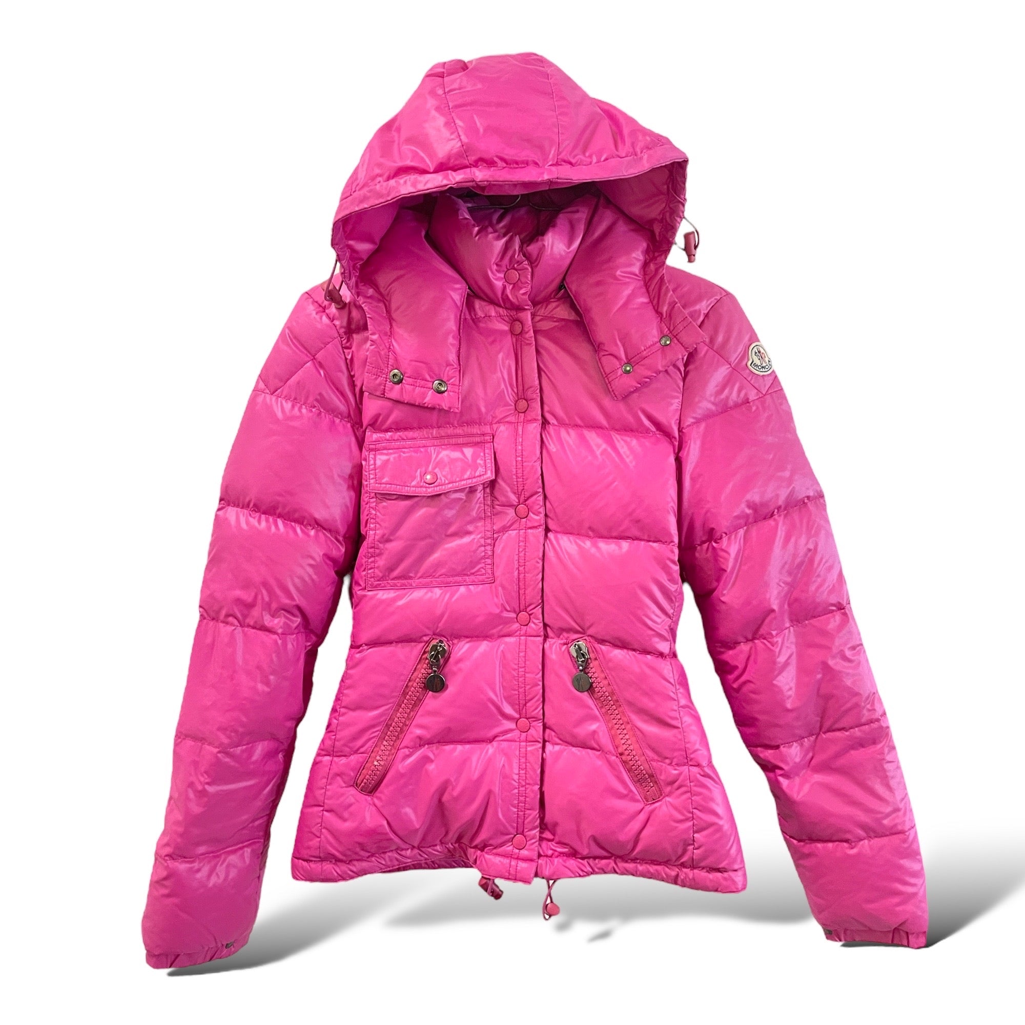 AUTHENTIC MONCLER Tessuto Down Puffer Jacket with Detachable Zip Hood |Size: 0|