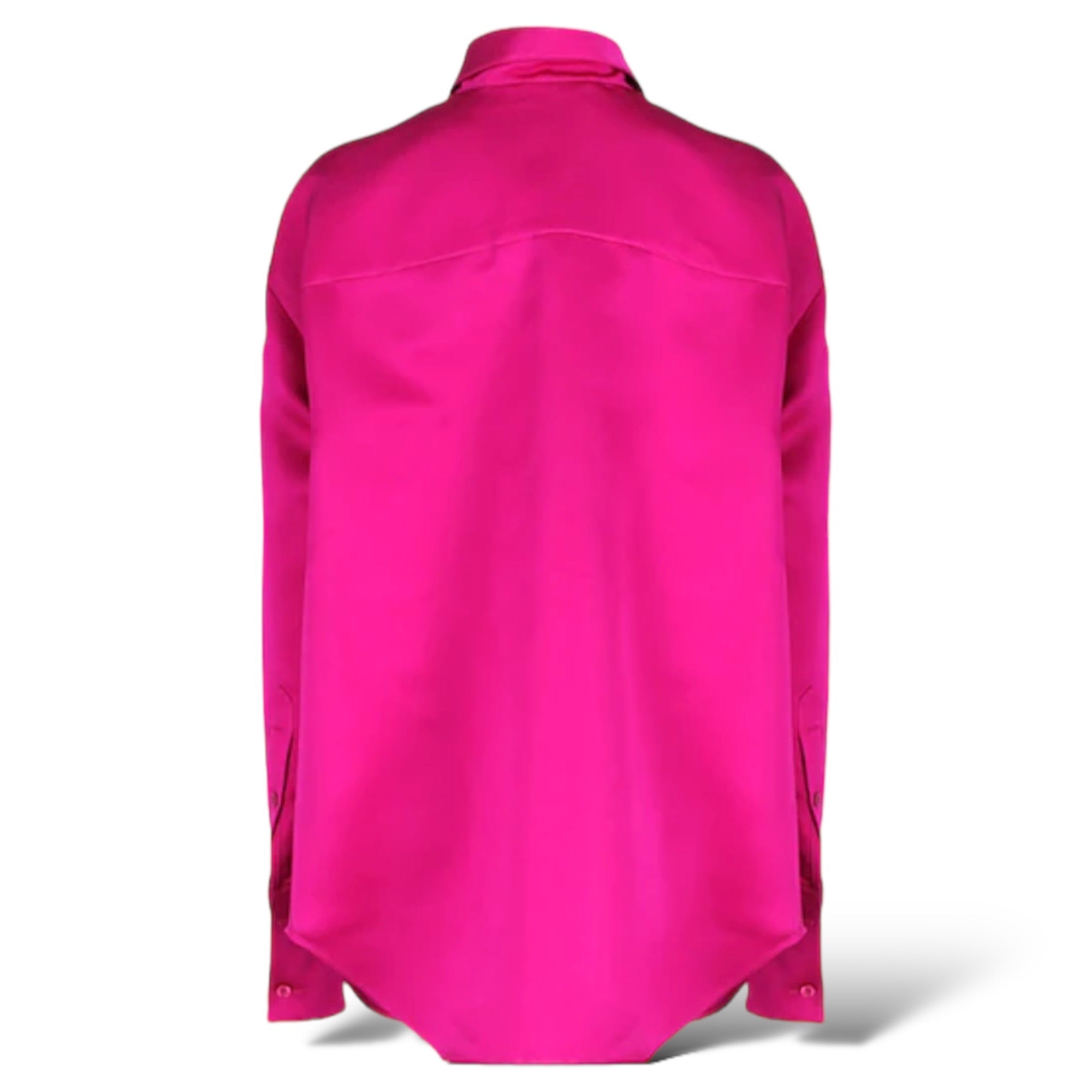 BALENCIAGA Oversized Silk Dress Shirt | SIZE: 34 |