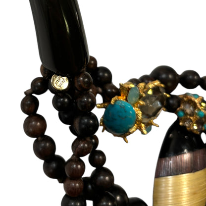 Alexis Bittar Lucite Pendants with Crystal & Stone Accents Statement Necklace - photo 9 of 9