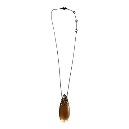 Alexis Bittar Crystal Encrusted Lucite Pendant Necklace - photo 3 of 4