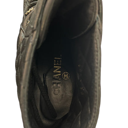 Chanel Fall 2021 Black Lambskin Lace-Up Boots - photo 6 of 11