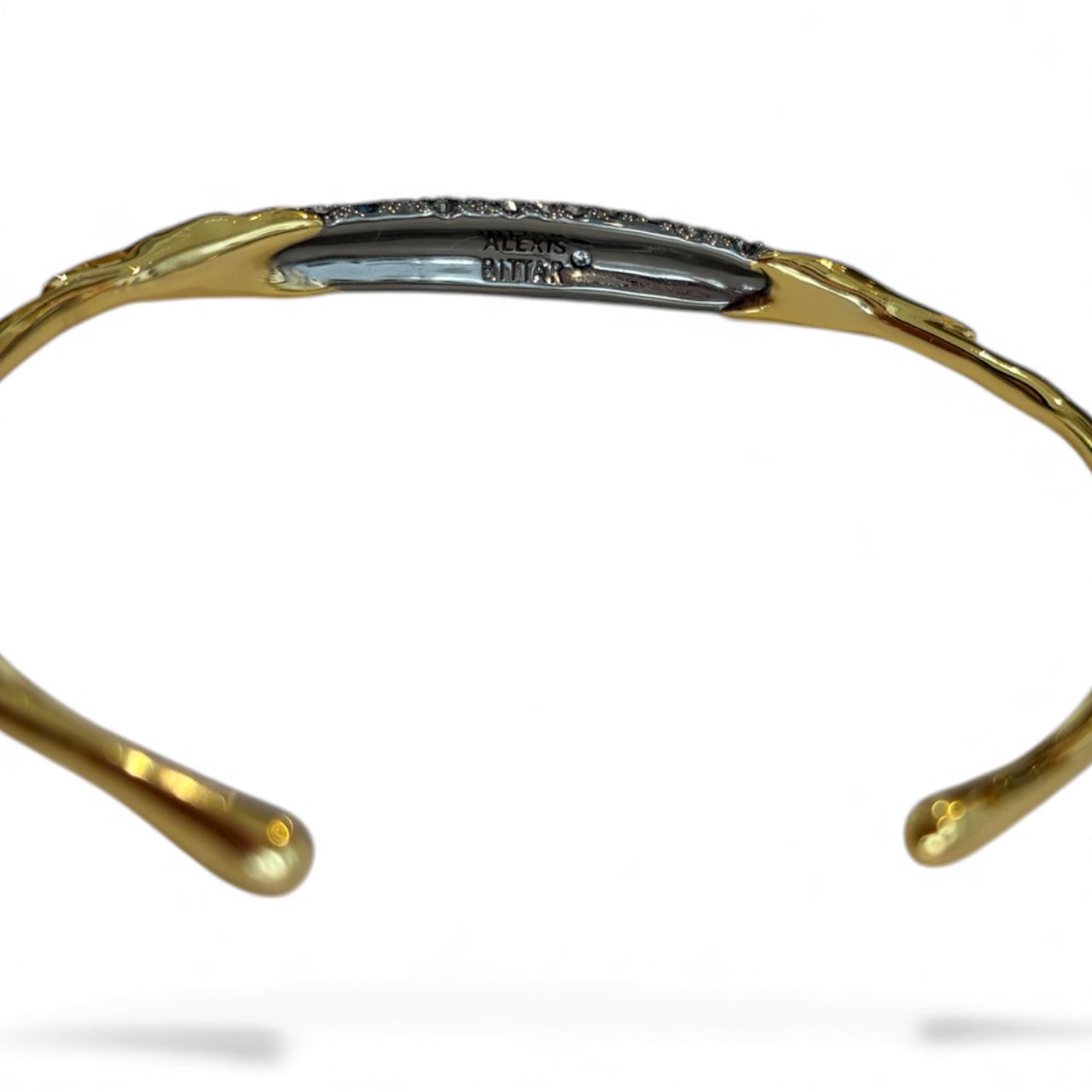 Alexis Bittar Solanales Crystal Thin Cuff Bracelet