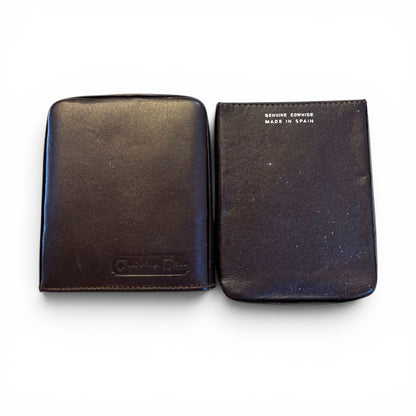 Rare Two Piece Dior Spain Vintage Brown Leather Cigarette Case - photo 5 of 5