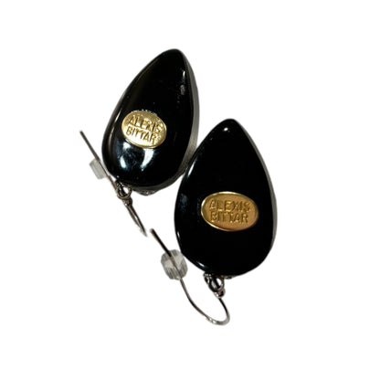 Alexis Bittar Crystal Encrusted Black Lucite Earrings - photo 6 of 6
