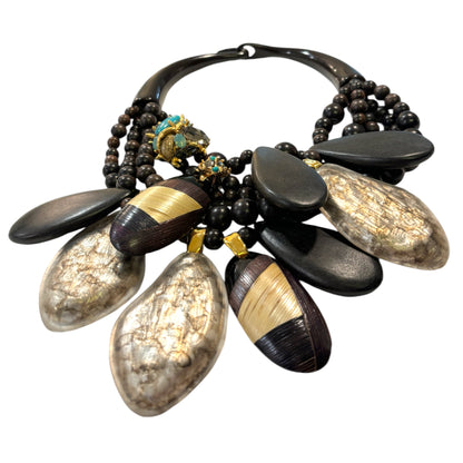 Alexis Bittar Lucite Pendants with Crystal & Stone Accents Statement Necklace - photo 6 of 9