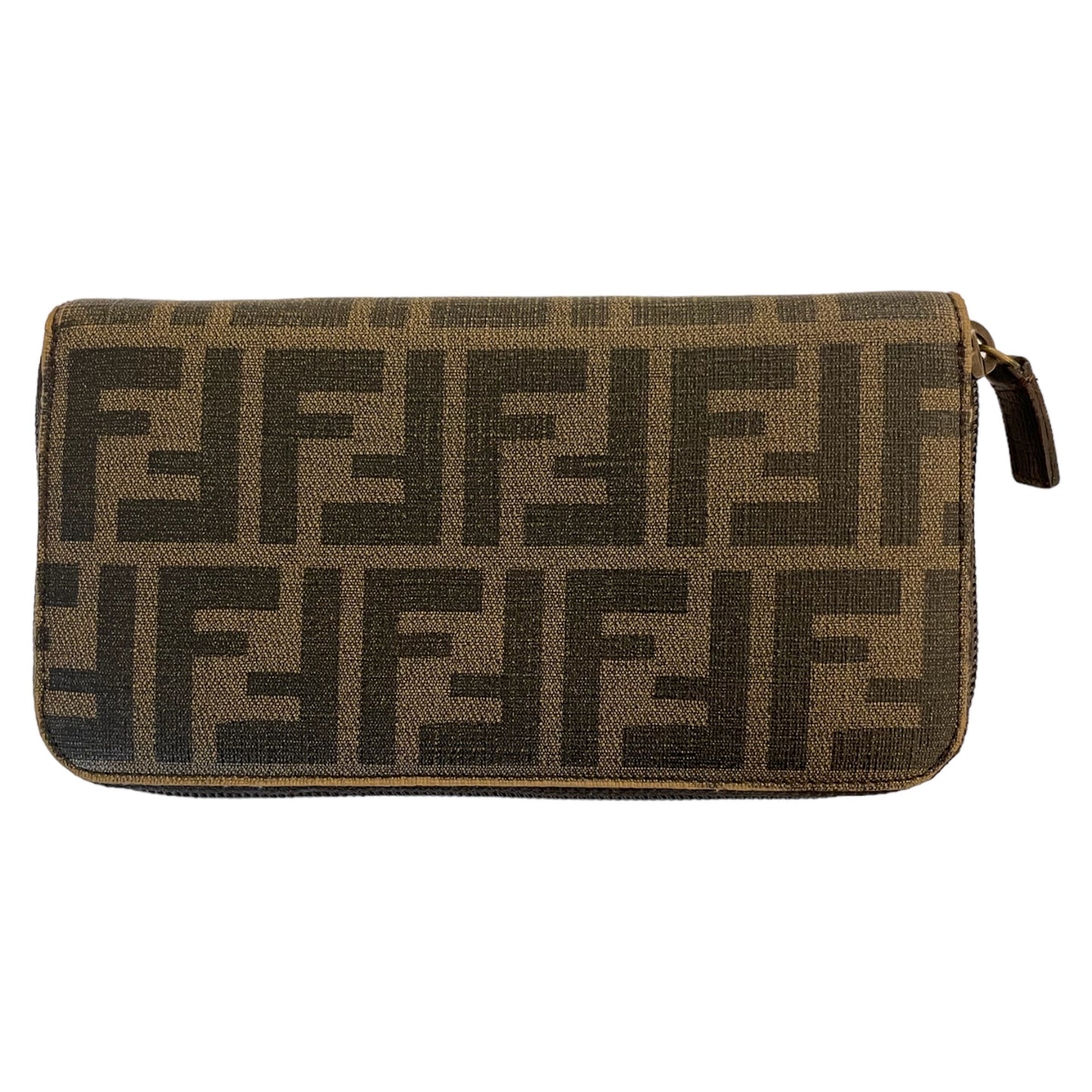 FENDI ZUCCA Print Long Zip Wallet