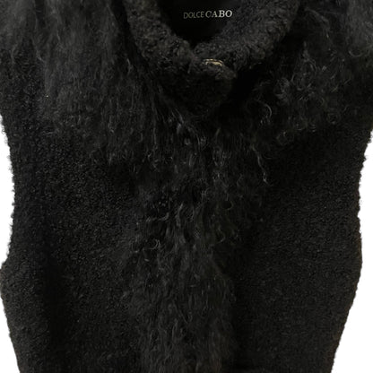 Dolce Cabo Wool Vest with Real Tibet Lamb Fur Trim - photo 3 of 8