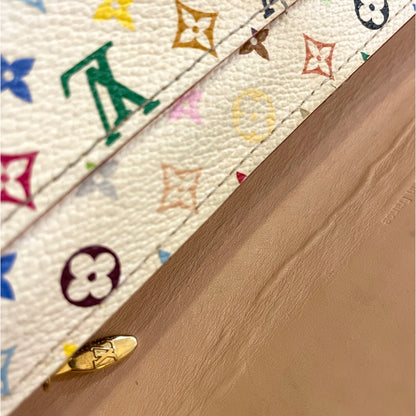 Louis Vuitton Paris Vintage Monogram Multicolor Sarah Wallet (White) - photo 6 of 12