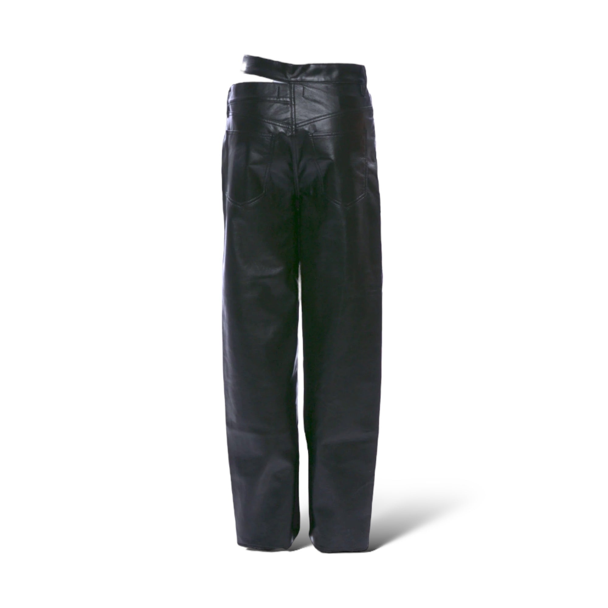 AGOLDE Wide Leg Black Leather Pants
|Size: S|