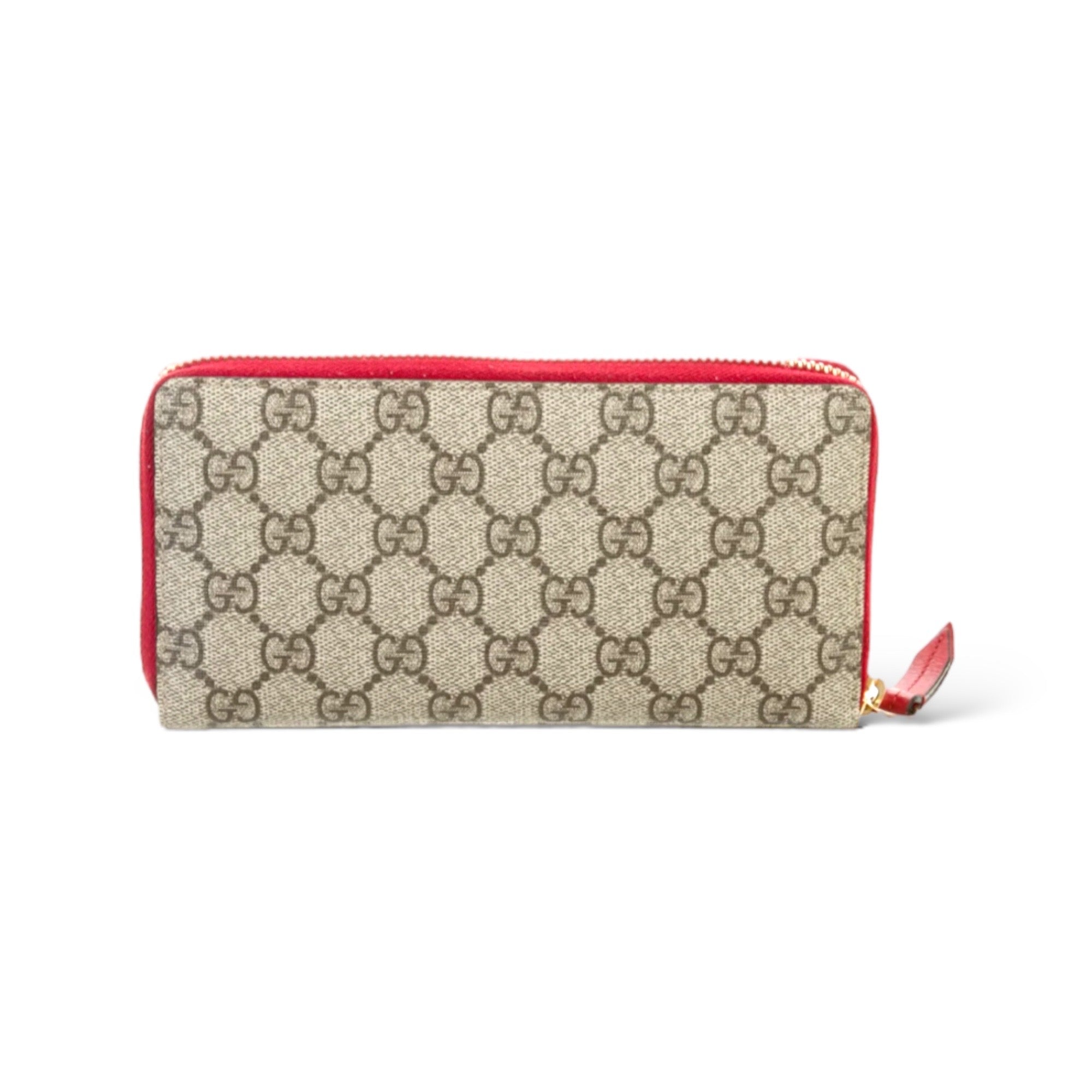 GUCCI 2017 Rainbow Soft GG Supreme Long Zip Around Wallet
