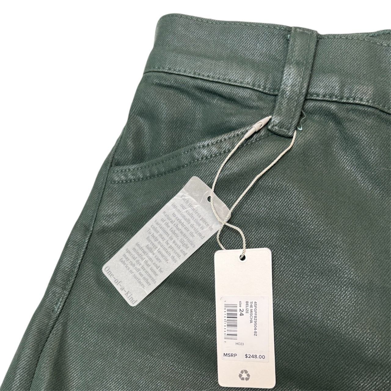 Favorite Daughter The Mischa Coated Super High Waist Wide Leg Jeans