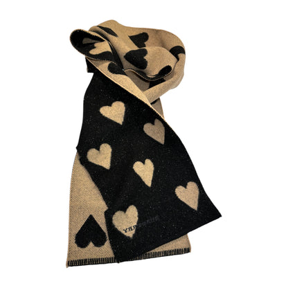 Burberry London Reversible Black & Beige Wool/Cashmere Long Scarf - photo 8 of 10