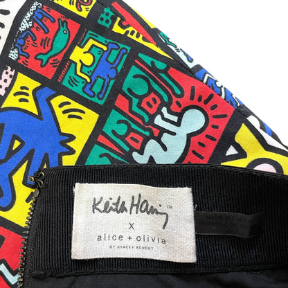 Keith Haring x Alice + Olivia Graphic Print Mini Skirt - photo 6 of 8