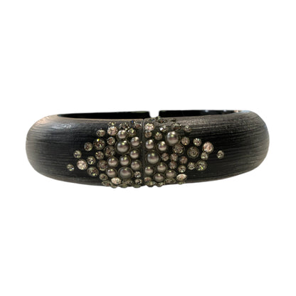 Alexis Bittar Hand Carved Lucite Crystal Encrusted Hinge Bangle - main product photo