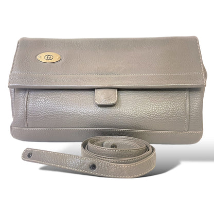 Gucci Vintage Grey Leather Crossbody Bag / Clutch - main product photo