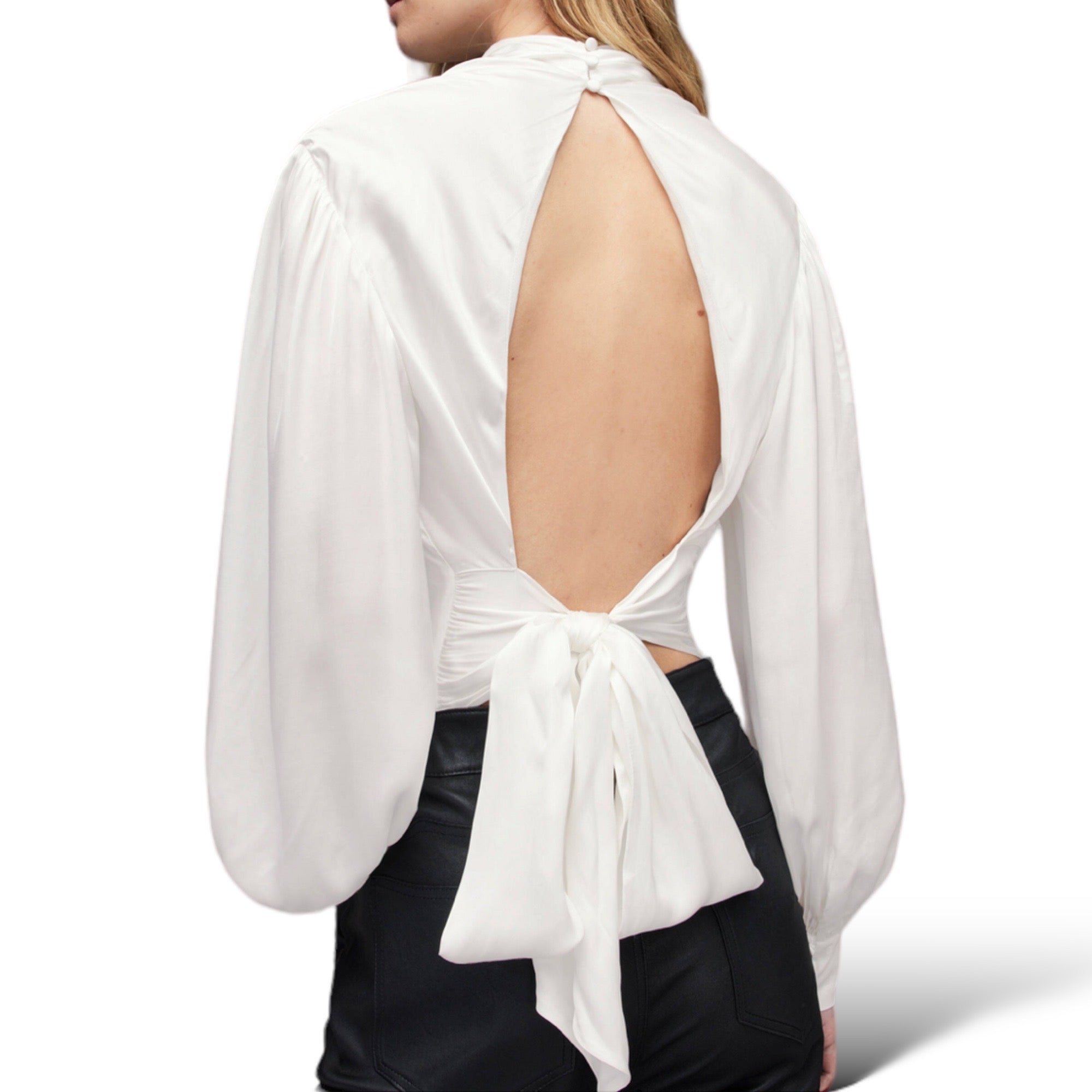 ALL SAINTS Ilaria Open Back Bodysuit | Size: US 8 |