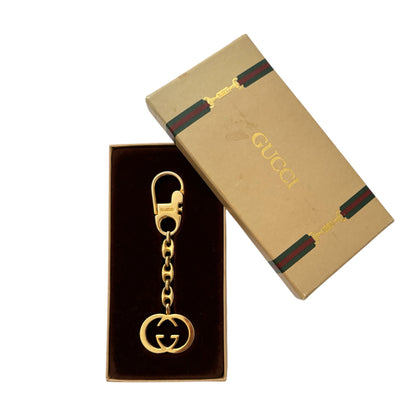 Gucci Vintage Gold-Tone GG Motif Key Chain - photo 6 of 6