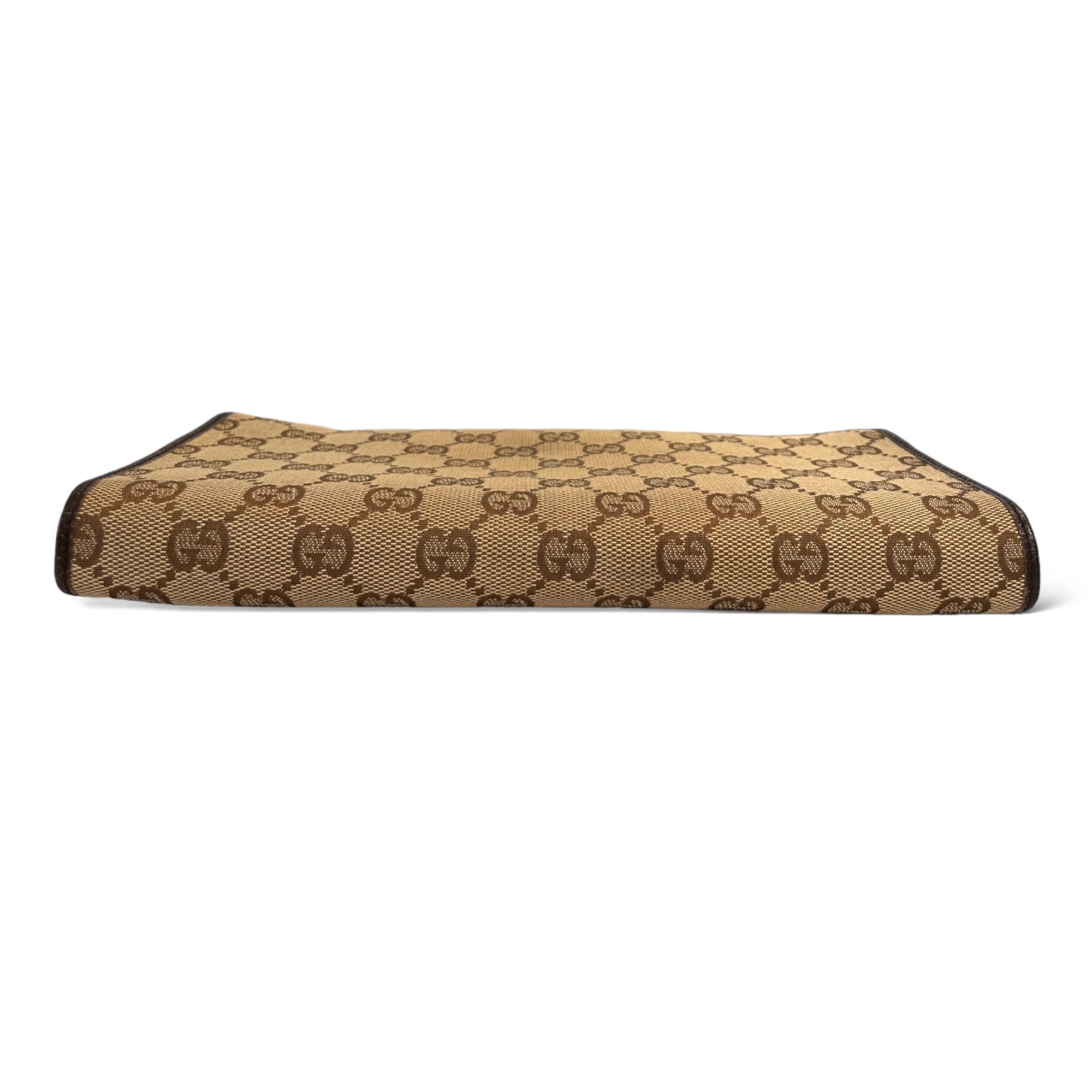 GUCCI GG Canvas Bamboo Bar Clutch/ Waist bag/ Sling Bag