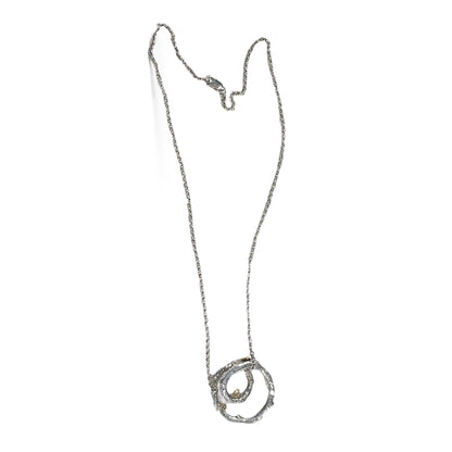 Stephen Dweck Circular Vine Pendant Necklace, 18k YG, .925 & Dweck Diamonds - photo 5 of 7