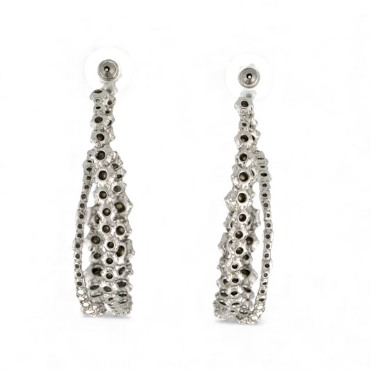 Alexis Bittar Crystal Punk Royale Orbiting Hoop Earrings - photo 2 of 13