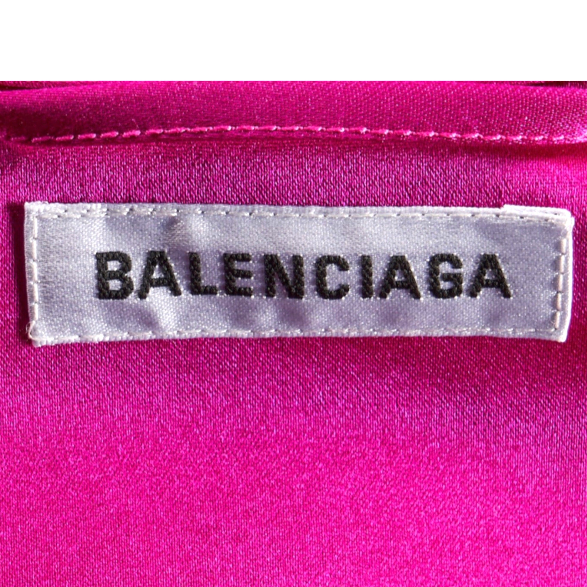 BALENCIAGA Oversized Silk Dress Shirt | SIZE: 34 |