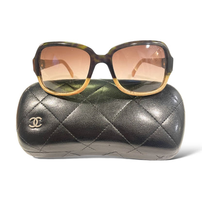 Chanel Havana Beige with CC Interlocking Logo Women’s Sunglasses - main product photo