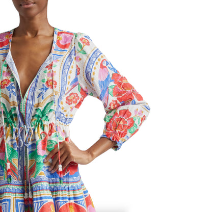 FARM Rio Flowers Beach Swiss Dot Minidress - photo 7 of 9