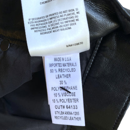AGOLDE Wide Leg Black Leather Pants - photo 5 of 6