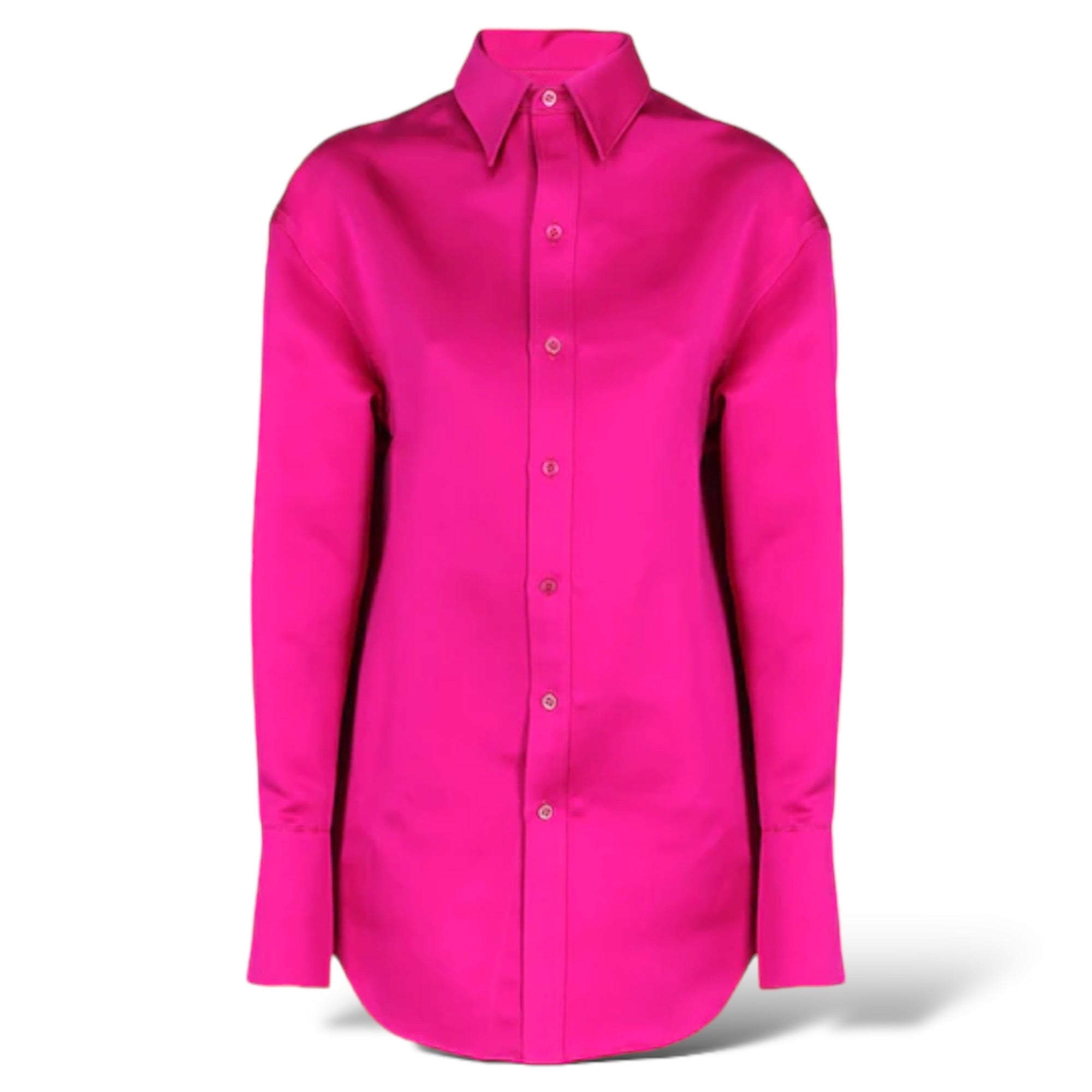 BALENCIAGA Oversized Silk Dress Shirt | SIZE: 34 |