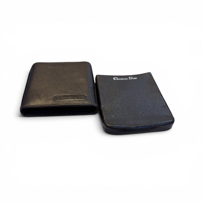 Rare Two Piece Dior Spain Vintage Brown Leather Cigarette Case - photo 4 of 5