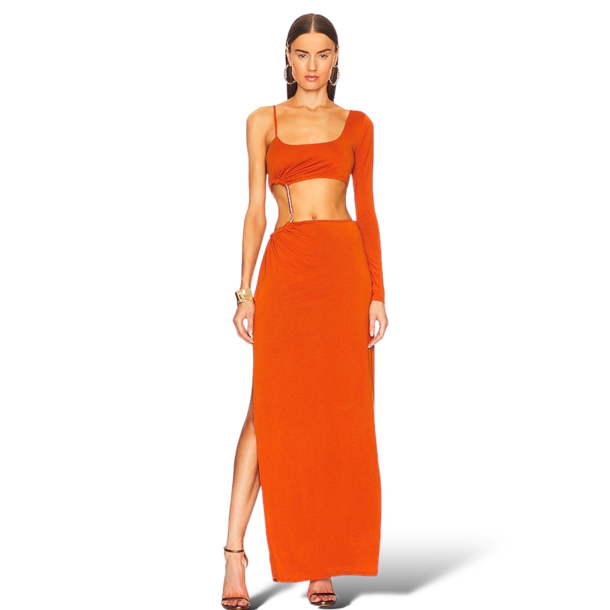 CAMILA COELHO Jocelyn Maxi Dress in Rust
|Size: XS|