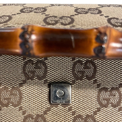 Gucci GG Canvas Bamboo Bar Clutch/ Waist bag/ Sling Bag - photo 9 of 10