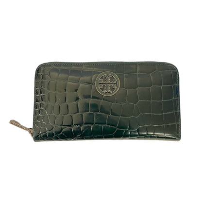 Tory Burch Long Crocodile Embossed Zip Wallet - main product photo