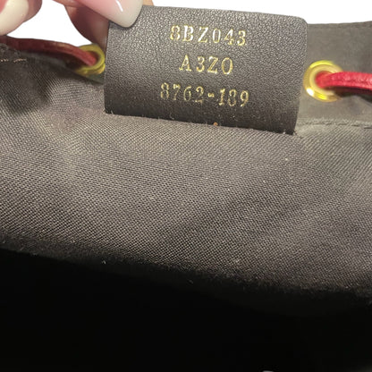 Fendi Drawstring Flap Backpack Leather with Zucca Embossed Detail - photo 2 of 10