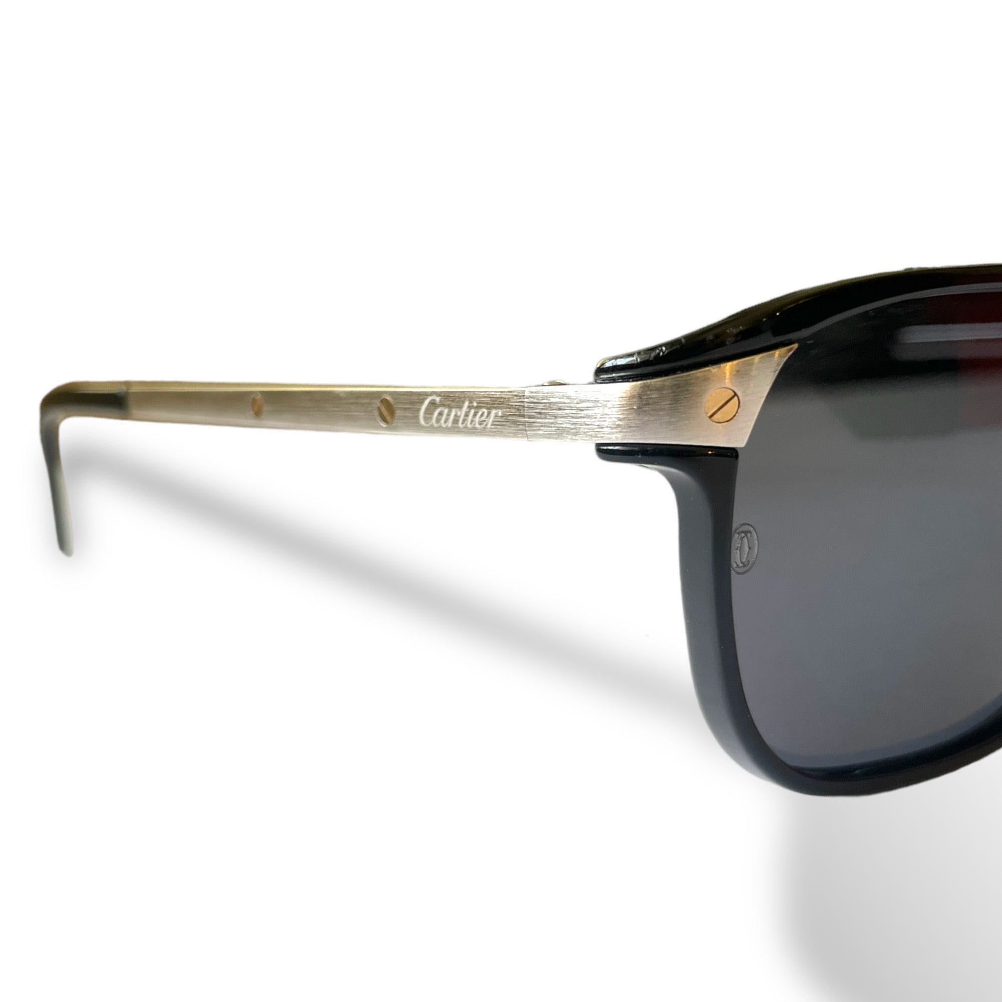 CARTIER Polarized Grey Phantos Sunglasses