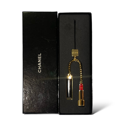 Chanel Authentic Lipstick/Makeup Charms on Gold-Tone Chain - main product photo